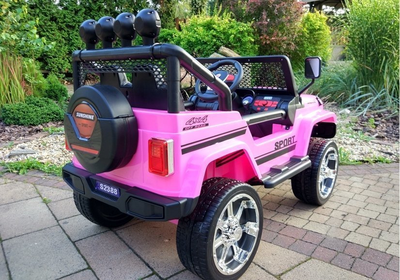 Elektrisches Fahrt Auf Auto S2388 Jeep Rose 4x45W
