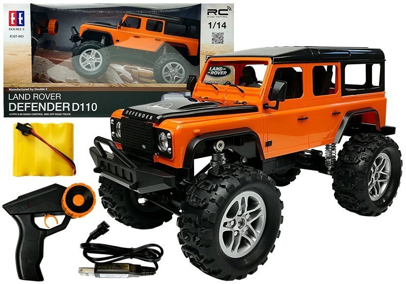 Ferngesteuertes Spielzeugauto Land Rover Defender R C Orange 1 14
