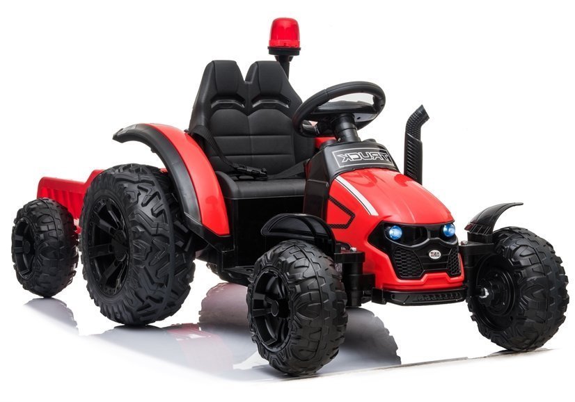Elektro Kindertraktor HZB-200 Mit Anhänger Rot 12V 2x45W