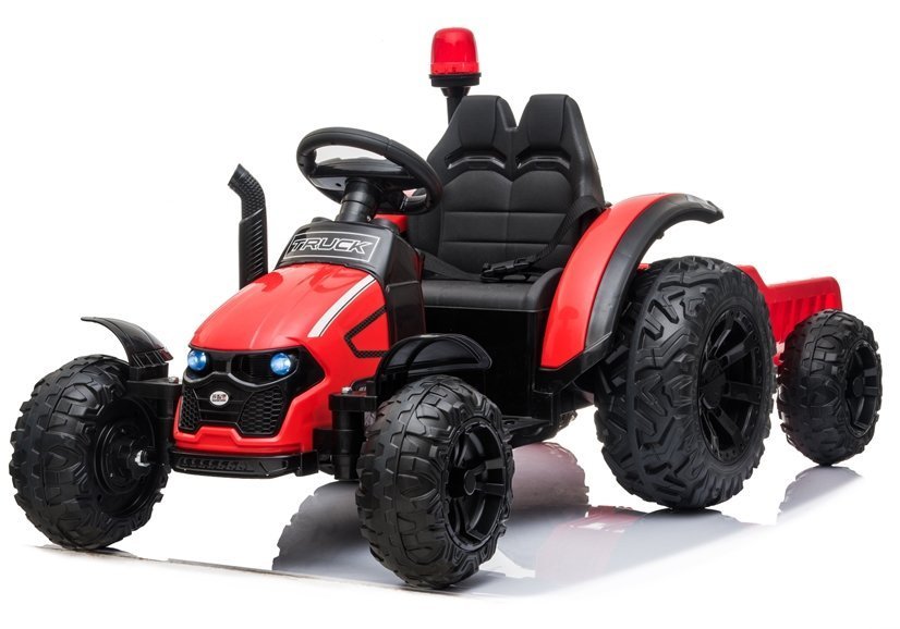 Elektro Kindertraktor HZB-200 Mit Anhänger Rot 12V 2x45W