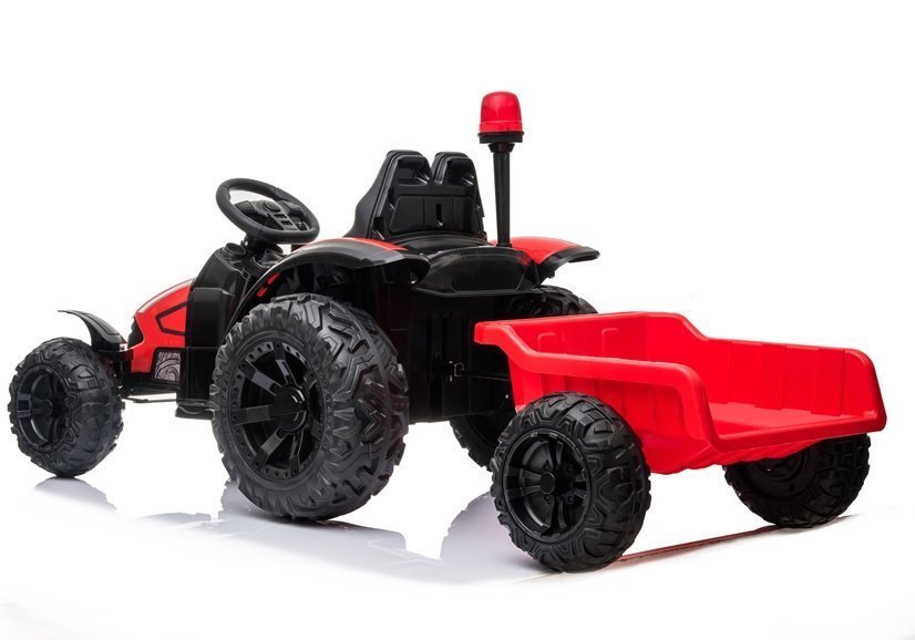 Elektro Kindertraktor HZB-200 Mit Anhänger Rot 12V 2x45W