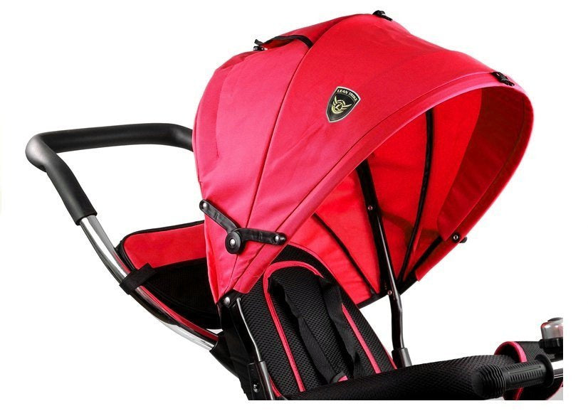 Dreirad PRO500 Rot Mit Gummirädern Und Drehbarem Sitz