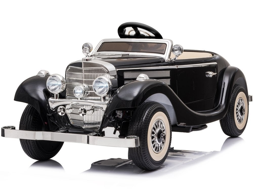 Elektro Kinderauto Mercedes 540K Schwarz Mit Eltern Sitz