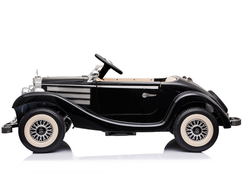 Elektro Kinderauto Mercedes 540K Schwarz Mit Eltern Sitz