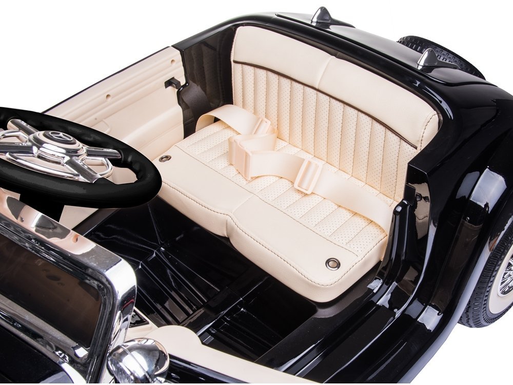 Elektro Kinderauto Mercedes 540K Schwarz Mit Eltern Sitz