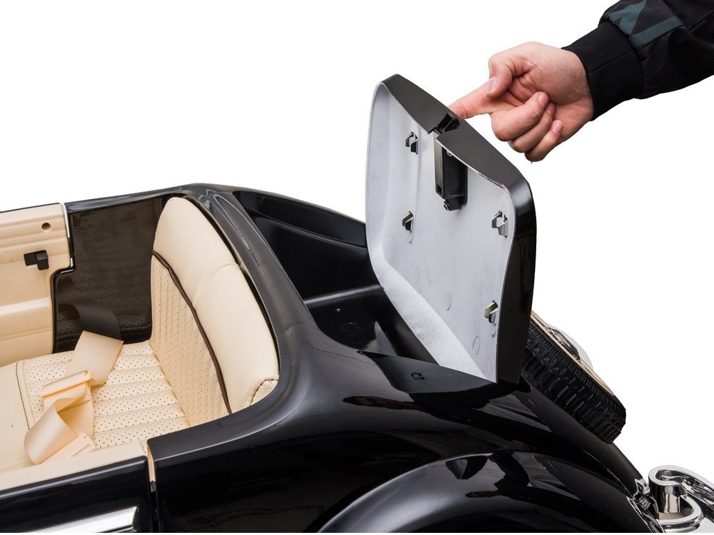 Elektro Kinderauto Mercedes 540K Schwarz Mit Eltern Sitz