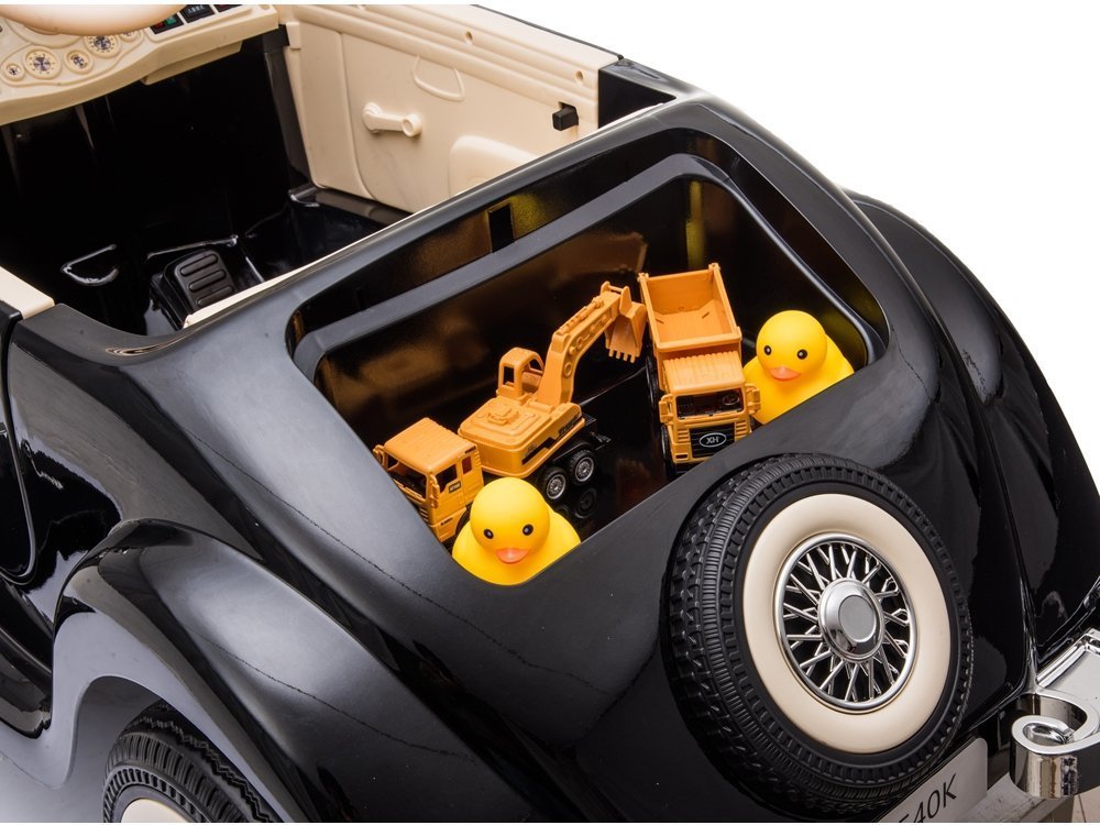 Elektro Kinderauto Mercedes 540K Schwarz Mit Eltern Sitz