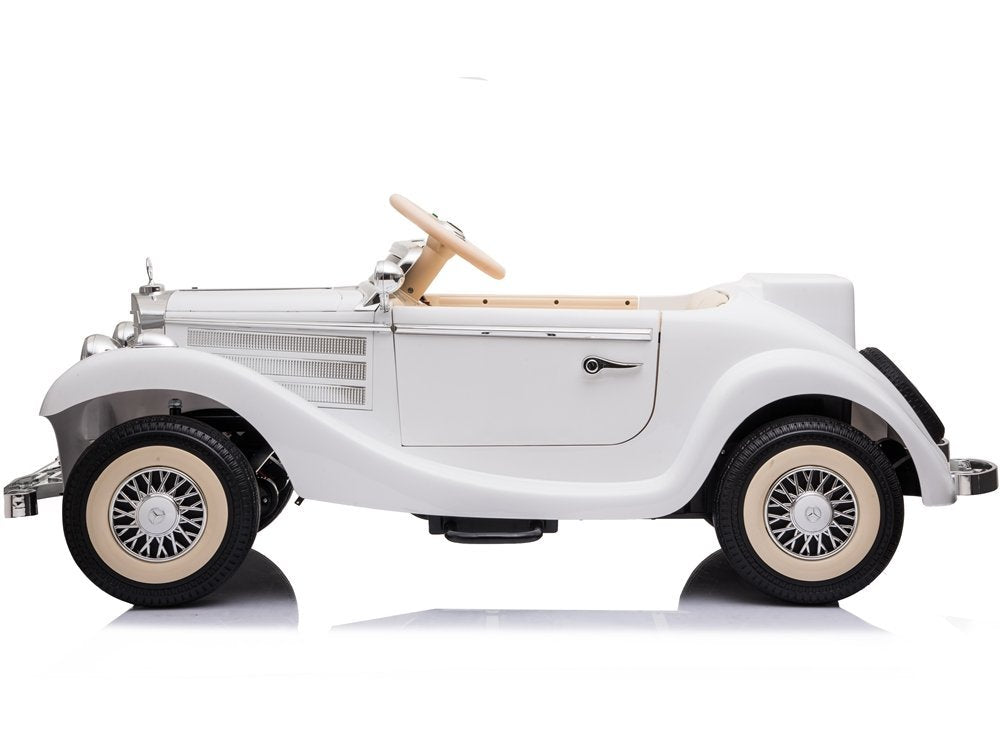 Elektro Kinderauto Mercedes 540K Weiß Mit Eltern Sitz