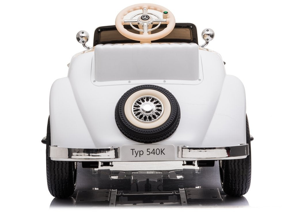 Elektro Kinderauto Mercedes 540K Weiß Mit Eltern Sitz