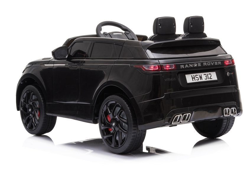 Elektro Kinderauto Range Rover Schwarz Lackiert