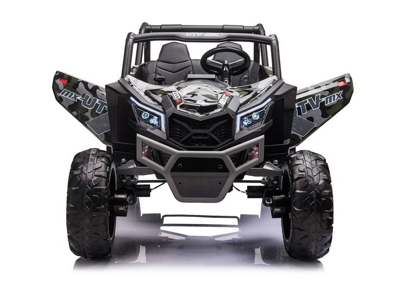 Elektro Kinderauto Buggy 4x4 UTV-MX Camo Lackiert 24V EVA Reifen LCD Display 2Sitzer
