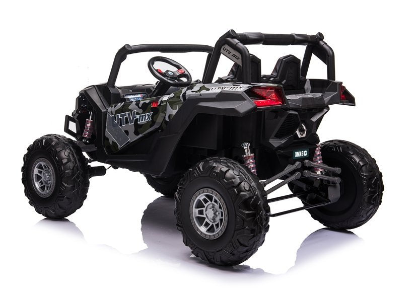 Elektro Kinderauto Buggy 4x4 UTV-MX Camo Lackiert 24V EVA Reifen LCD Display 2Sitzer
