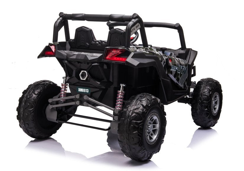 Elektro Kinderauto Buggy 4x4 UTV-MX Camo Lackiert 24V EVA Reifen LCD Display 2Sitzer