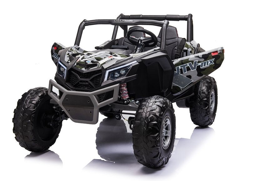 Elektro Kinderauto Buggy 4x4 UTV-MX Camo Lackiert 24V EVA Reifen LCD Display 2Sitzer