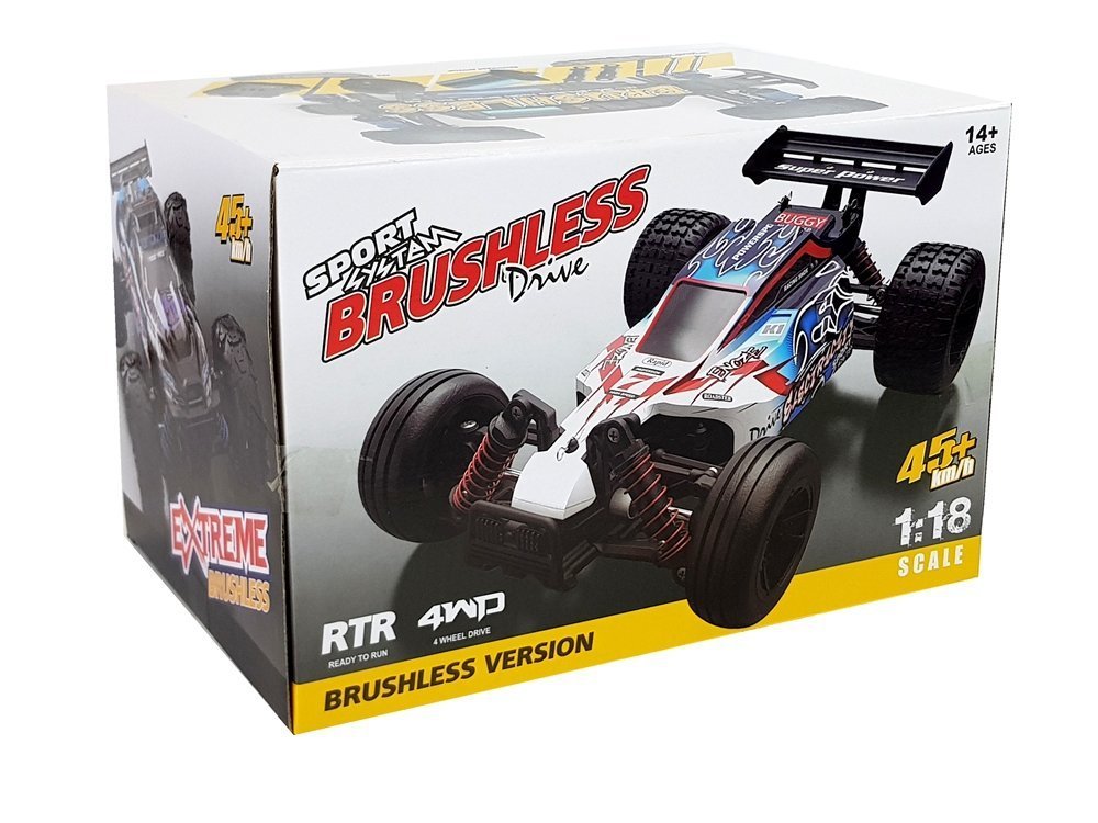 Ferngesteuerter Off-Road Buggy 1:18 Blau ENOZE 9303E 45 km/h