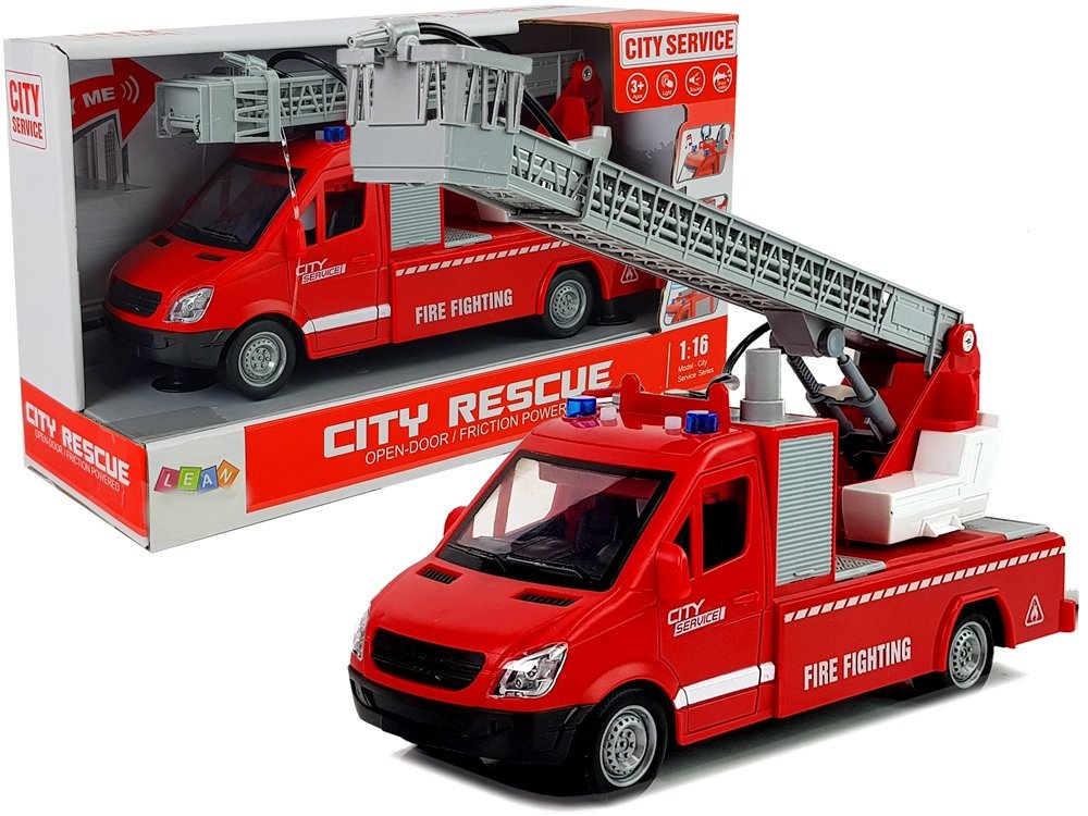 Feuerwehrfahrzeug Mit Reibradantrieb Und Wasser Für Kinder Ab 3 Jahren