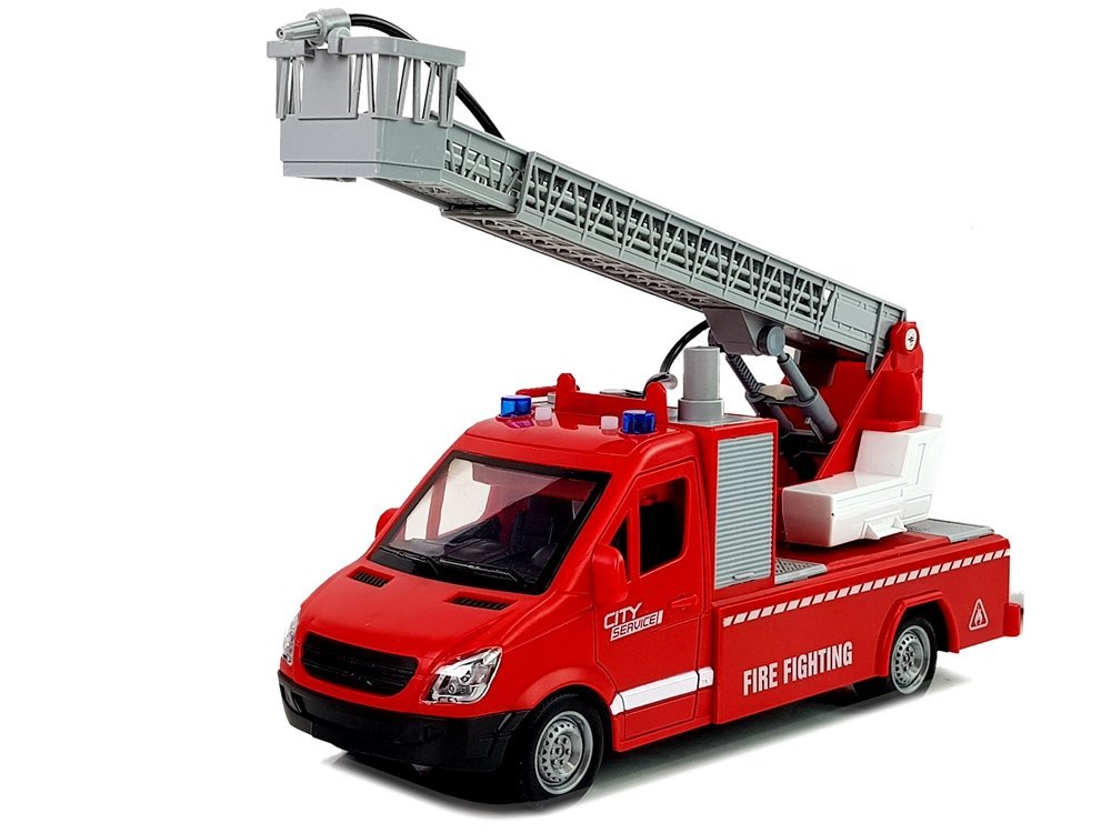 Feuerwehrfahrzeug Mit Reibradantrieb Und Wasser Für Kinder Ab 3 Jahren