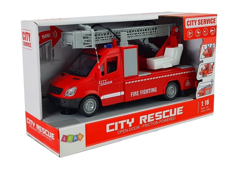 Feuerwehrfahrzeug Mit Reibradantrieb Und Wasser Für Kinder Ab 3 Jahren