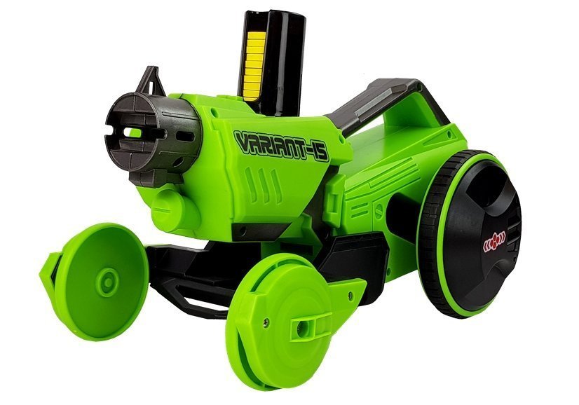 Ferngesteuertes Spielzeugauto Gun Launcher 2 in 1 mit Schaumstoffscheiben Grün