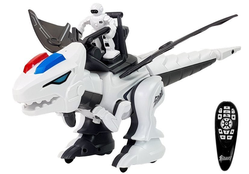 Interaktiver Dinosaurier Tyrannosaurier Roboter Mit Fernsteuerung K18 Programmierung Weiß