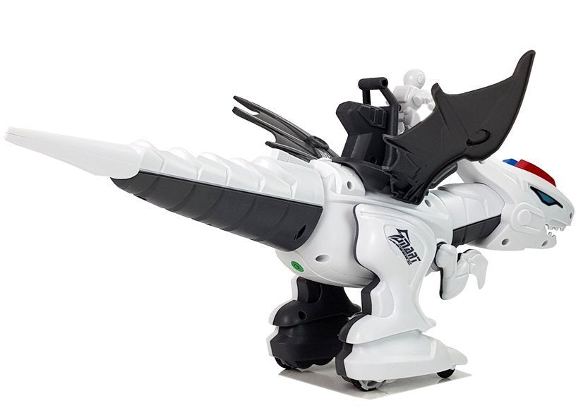 Interaktiver Dinosaurier Tyrannosaurier Roboter Mit Fernsteuerung K18 Programmierung Weiß
