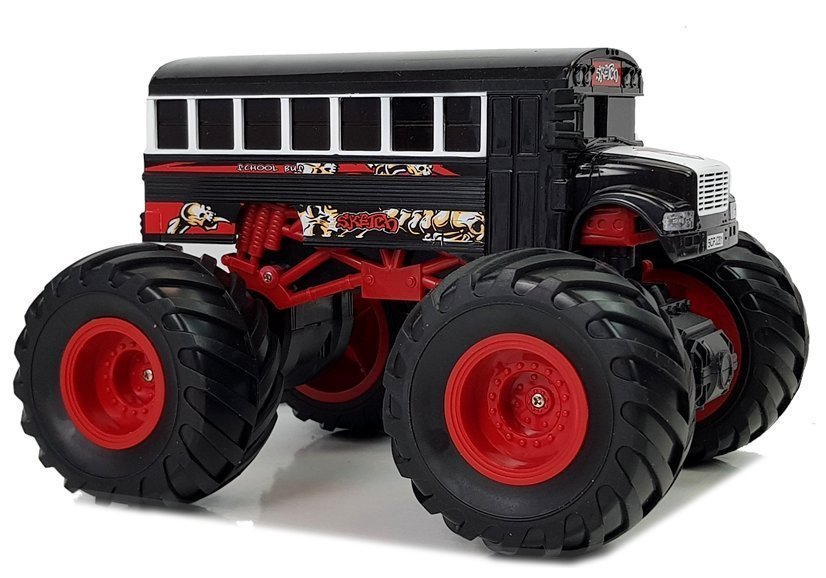 Ferngesteuerter Huge Wheel Bus 2.4G Sound Schwarz