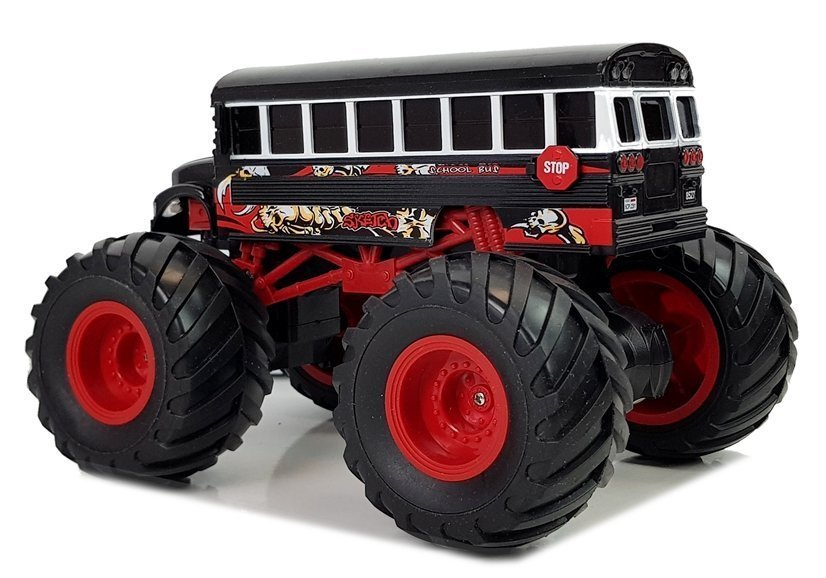 Ferngesteuerter Huge Wheel Bus 2.4G Sound Schwarz