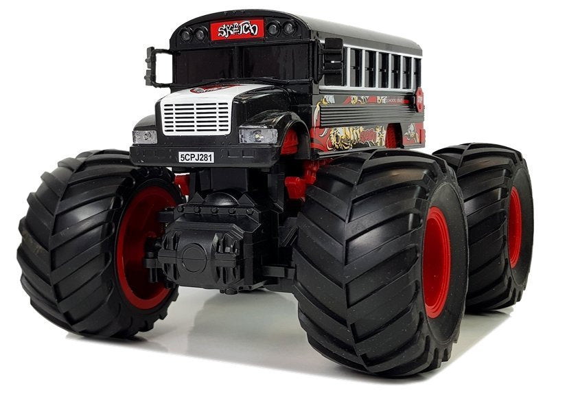 Ferngesteuerter Huge Wheel Bus 2.4G Sound Schwarz