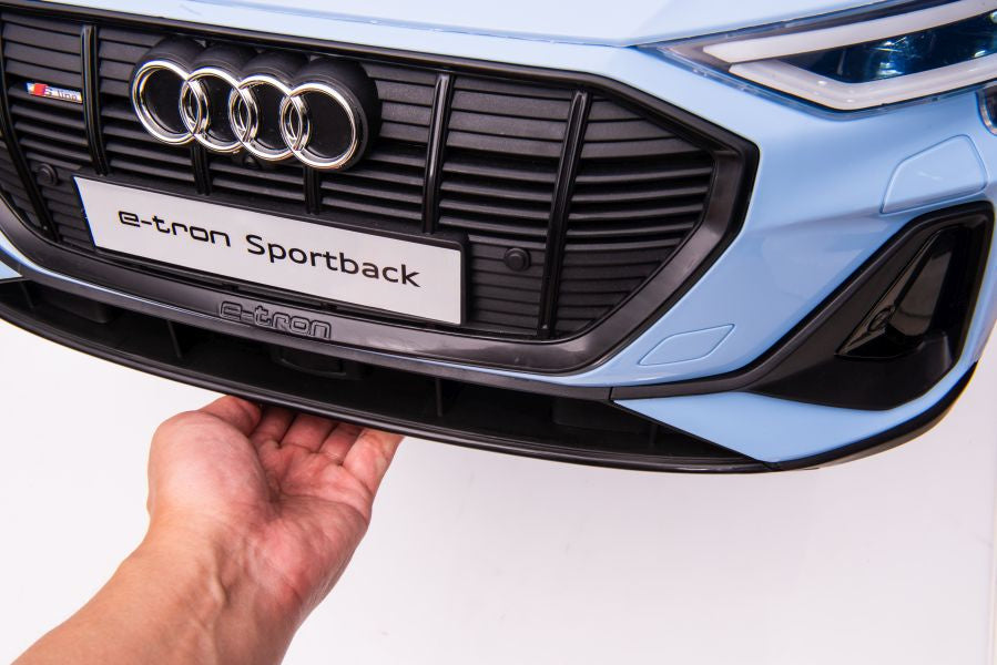Elektro Kinderauto Audi E-Tron QLS-6688 Blau 4x45W mit LED-Scheinwerfern