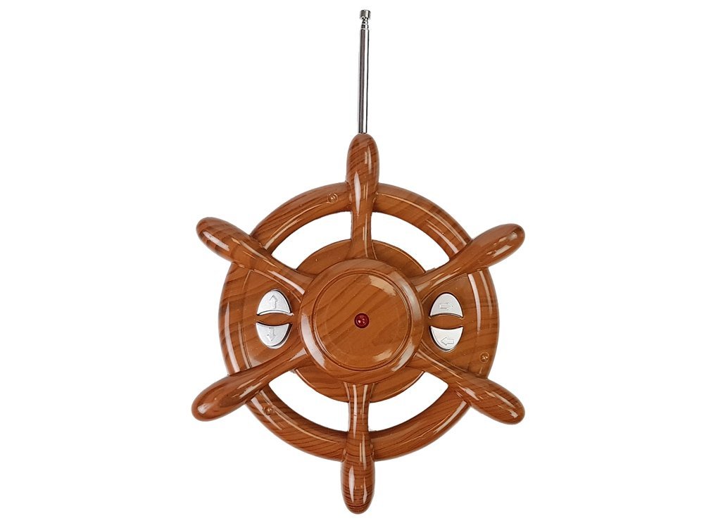 Ferngesteuertes Segelboot 50 cm Ruder 27 Mhz 15 km/h Rot