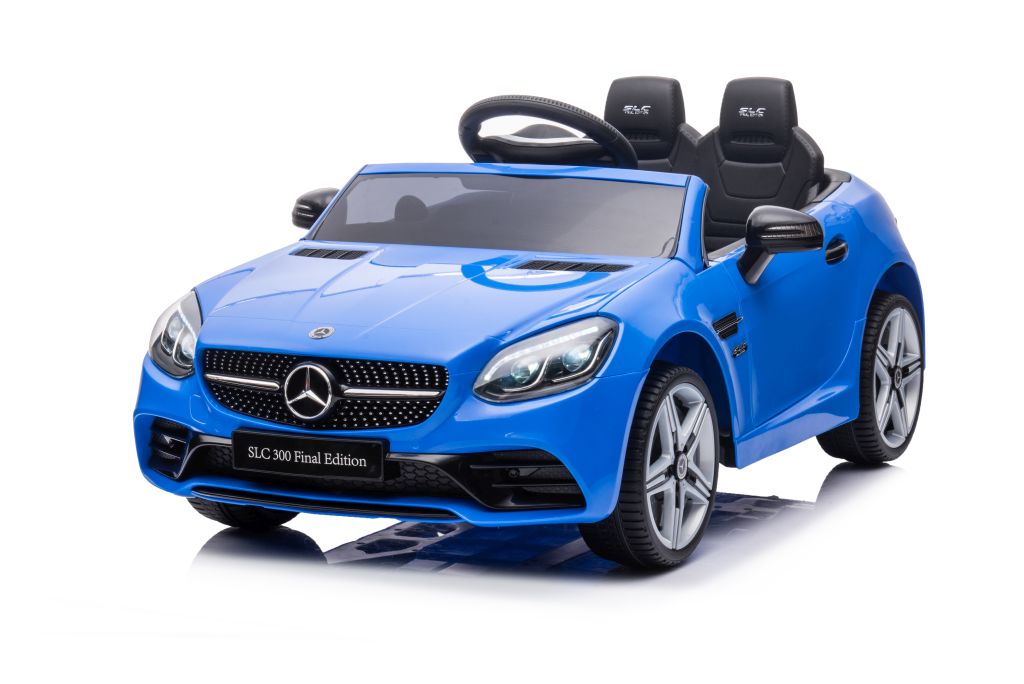 Elektroauto Mercedes SLC 300 Blau Kinderfahrzeug 3 Jahre und älter