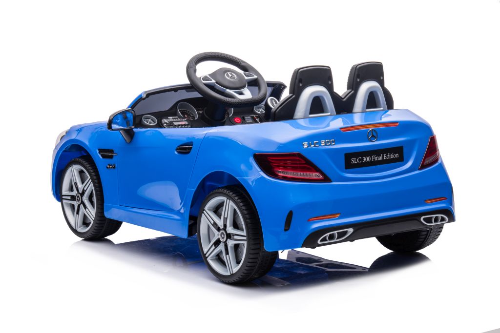Elektroauto Mercedes SLC 300 Blau Kinderfahrzeug 3 Jahre und älter