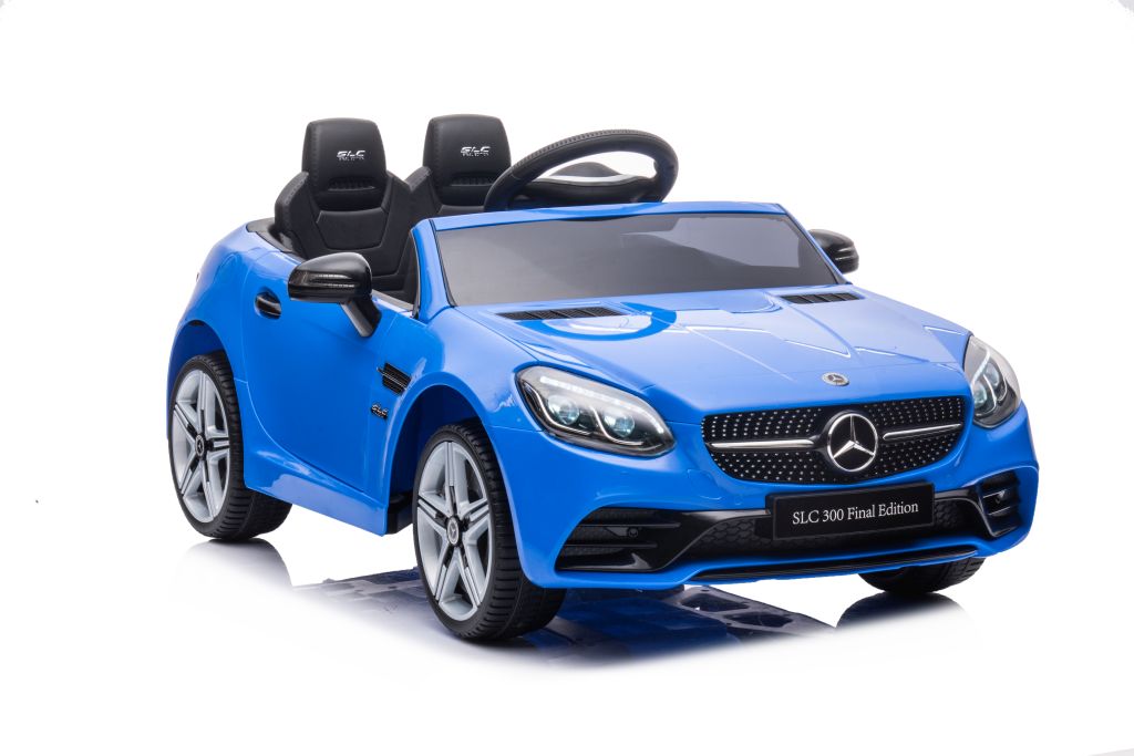 Elektroauto Mercedes SLC 300 Blau Kinderfahrzeug 3 Jahre und älter