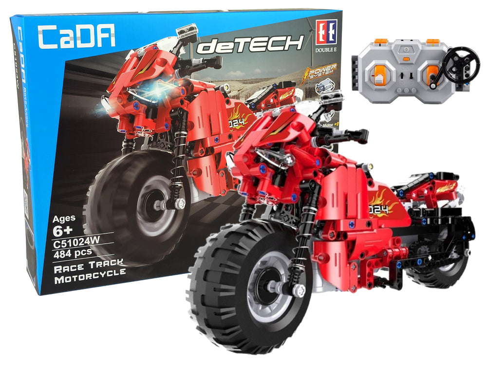 CADA Building Blocks Set Remote Controlled Motorcycle 2.4G 484 Pieces