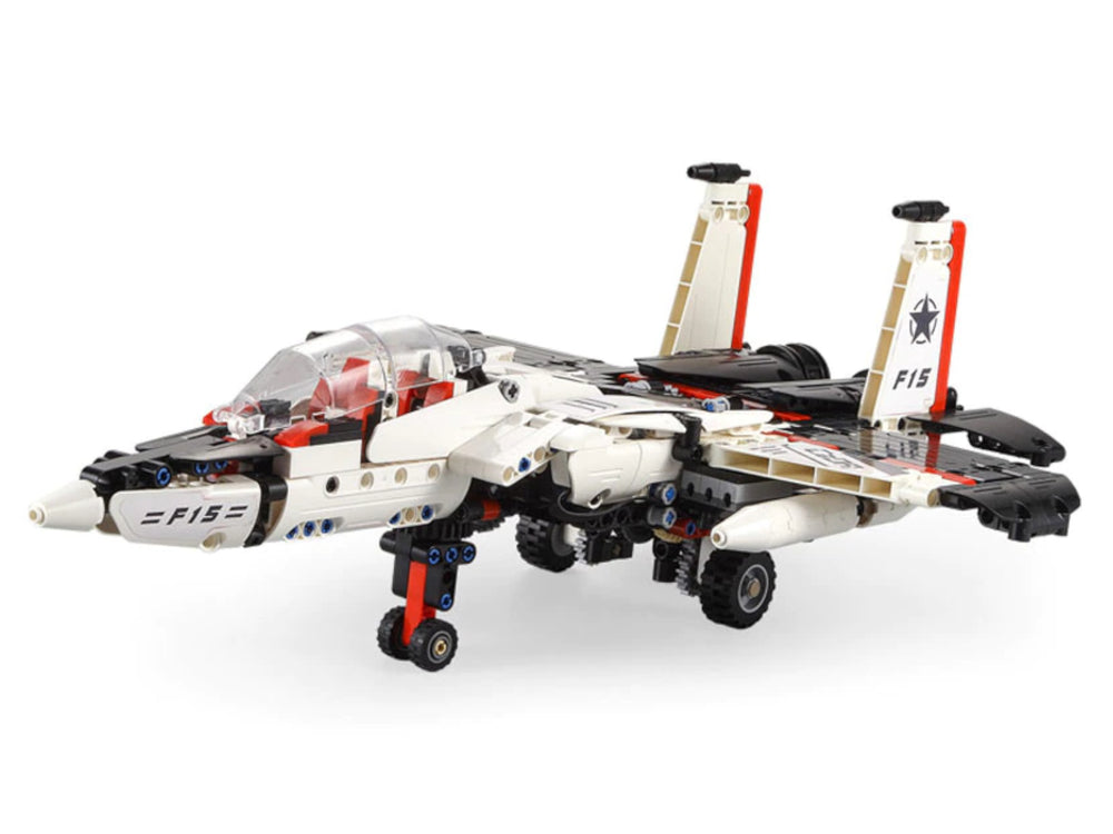 Building blocks Robot airplane made of Cada blocks Remote controlled 917 elements