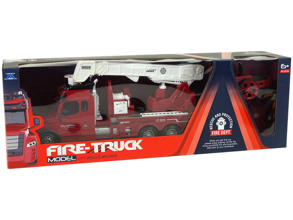 Ferngesteuertes Feuerwehrauto Mit Lichtern Und Tönen 2.4G Rot
