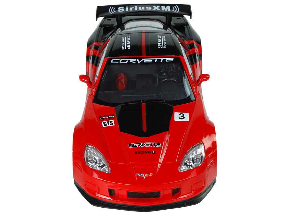 Ferngesteuerter Sportwagen R/C 1:18 Corvette C6.R Rot 2.4 G mit Lichtern