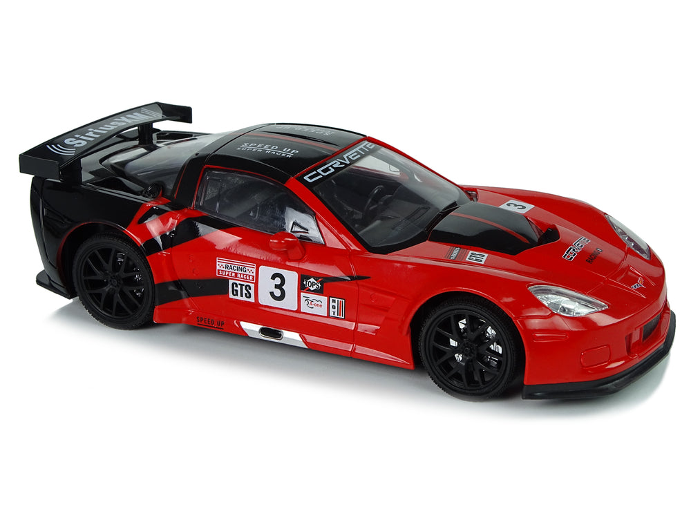 Ferngesteuerter Sportwagen R/C 1:18 Corvette C6.R Rot 2.4 G mit Lichtern