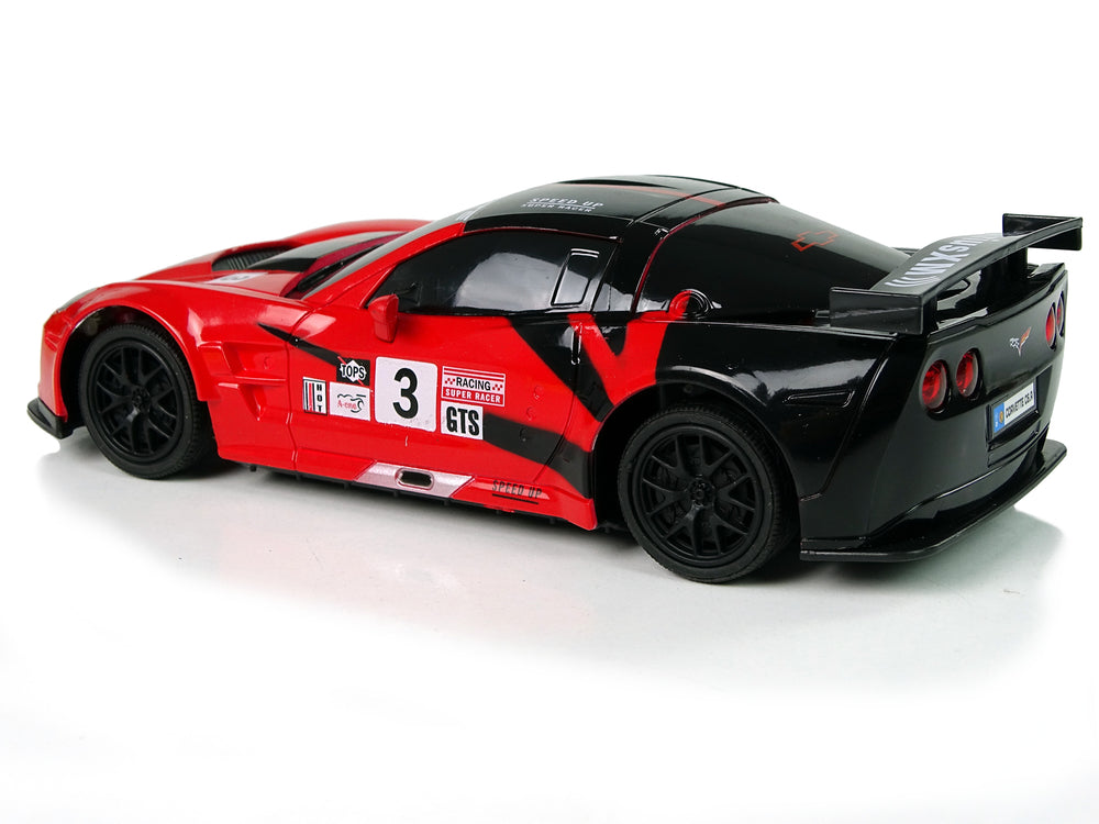 Ferngesteuertes Spielzeugauto Sportwagen R/C 1:24 Corvette C6.R Rot 2.4 G Mit Lichtern