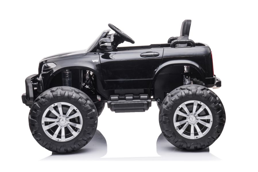 Elektro Kinderauto Mercedes DK-MT950 4x4 Schwarz Lackiert