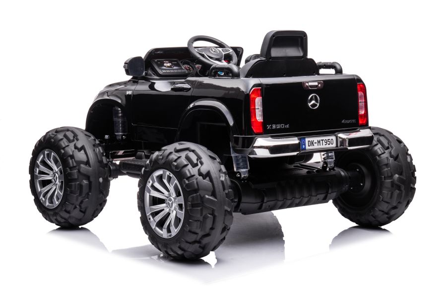 Elektro Kinderauto Mercedes DK-MT950 4x4 Schwarz Lackiert