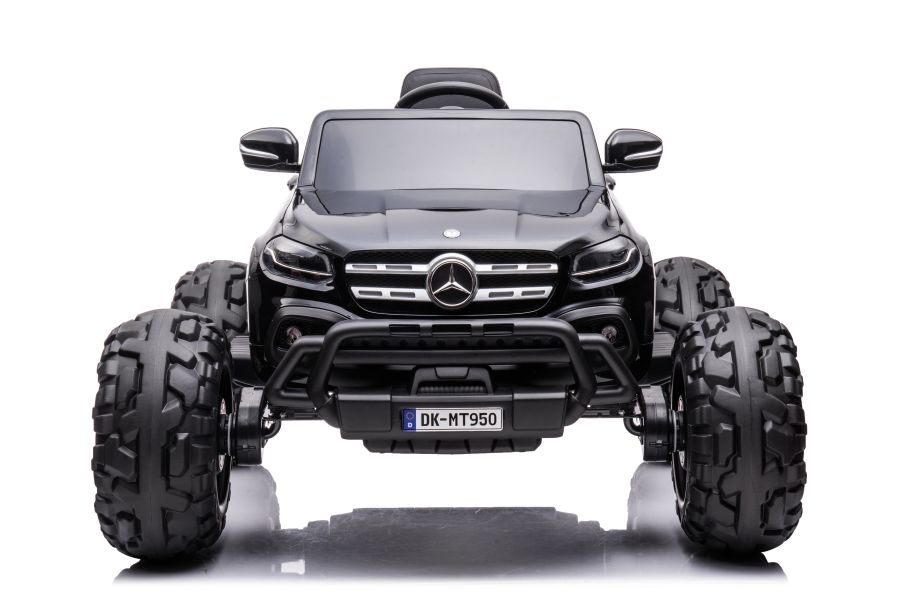 Elektro Kinderauto Mercedes DK-MT950 4x4 Schwarz Lackiert