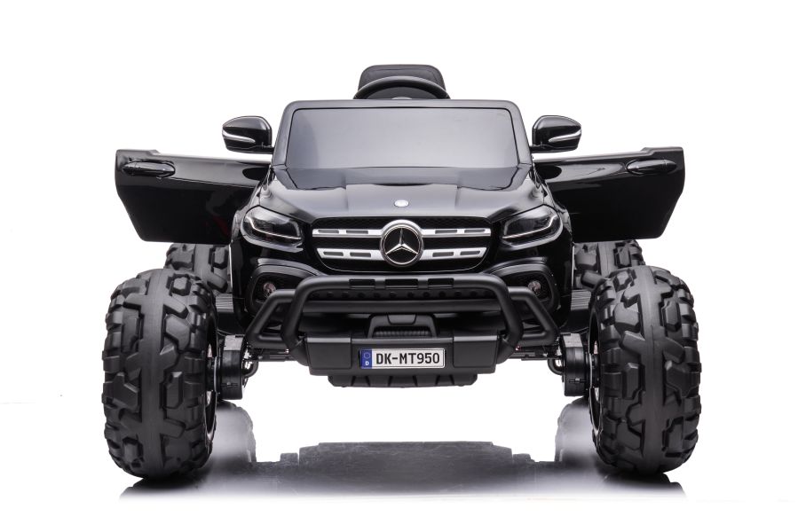 Elektro Kinderauto Mercedes DK-MT950 4x4 Schwarz Lackiert