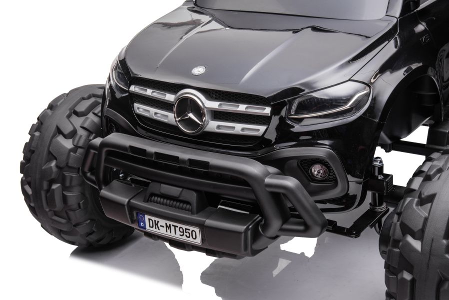 Elektro Kinderauto Mercedes DK-MT950 4x4 Schwarz Lackiert