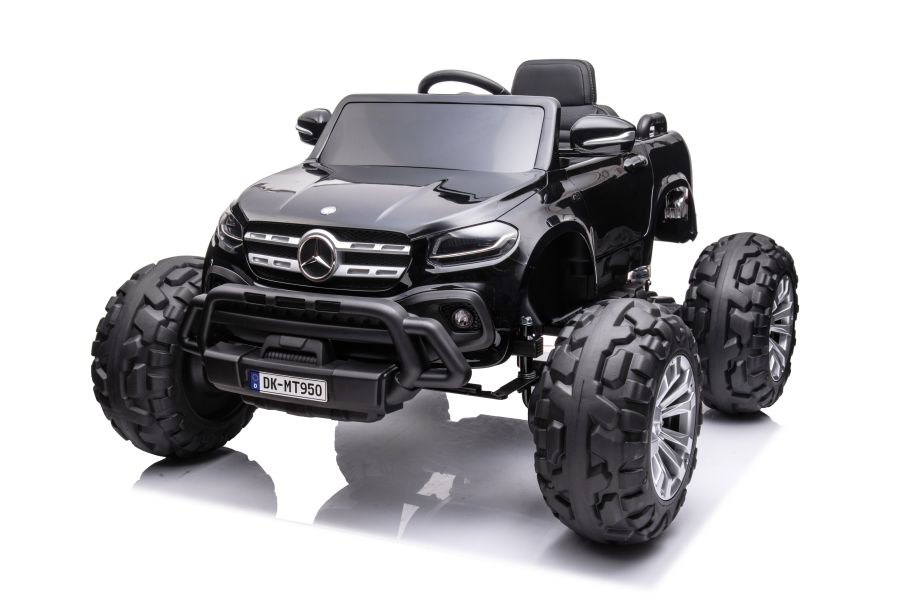Elektro Kinderauto Mercedes DK-MT950 4x4 Schwarz Lackiert
