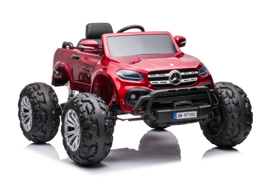 Elektro Kinderauto Mercedes DK-MT950 4x4 Rot Lackiert 8 km/h