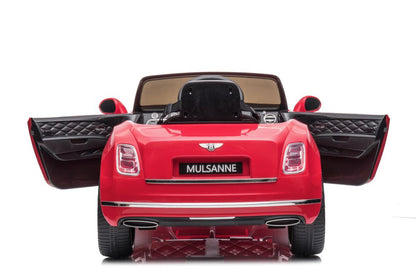 Battery car Bentley Mulsanne painted red