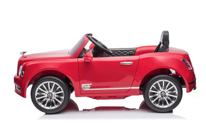 Battery car Bentley Mulsanne painted red