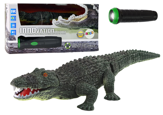 Ferngesteuertes Krokodil Mit Taschenlampensteuerung Spielzeug