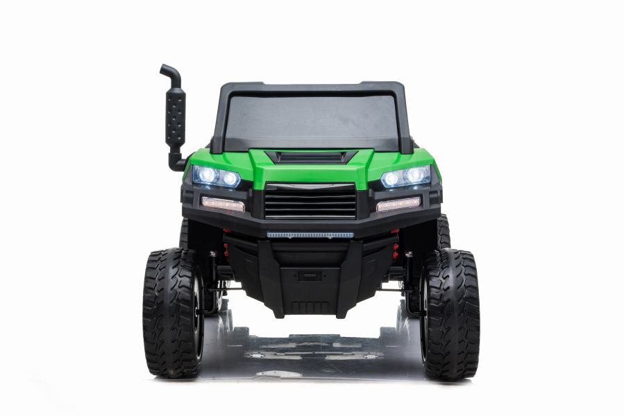 Elektro Kinderauto Bulldog A730-2 Grün-Schwarz 24V 2Sitzer